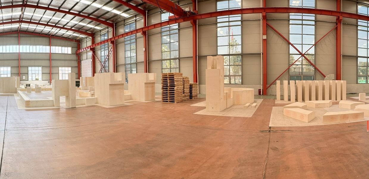 Henan Hongtai Kiln Refractory Co.,Ltd. linha de produção do fabricante