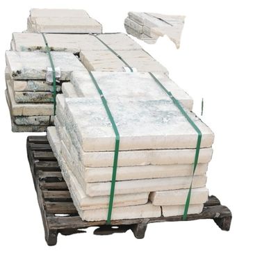 Teor de CaO % Alta resistência à erosão Bloco refratário AZS reciclado para tanque de forno de vidro