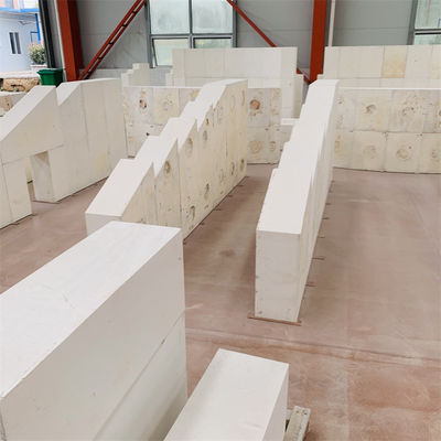 Linha de produção de tijolos refractários de alta alumina, alumina-circônio-sílica para fornos de vidro