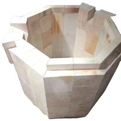 16% Contido de SiO2 AZS Arch Crown Refractory Block/Brick Fused Cast AZS Block