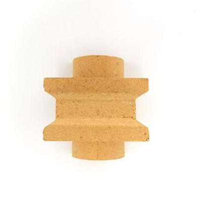 Resistência ao fogo Pedra de isolamento natural flexível com listras tijolo com mullite amarelo
