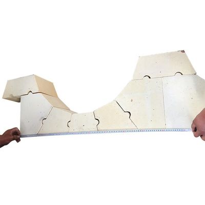 Carbono de Silício SiC Refractário Fireproof Silica tijolo para reparação a quente de forno de vidro