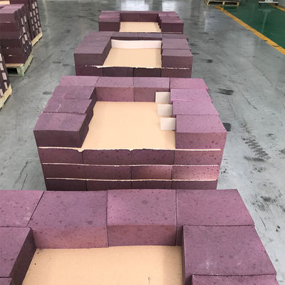 Resistente a altas temperaturas Magnesia Cromo Corindão ladrilho refratário para no mercado