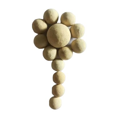 99%95%92% Esfera/bola cerâmica inerte de alumínio em amarelo claro para aplicações químicas