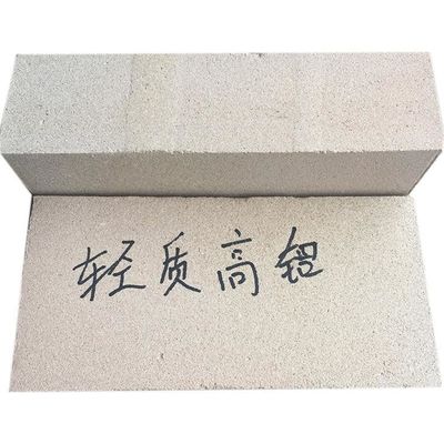 tijolos de fogo de alta alumina isoladora tamanho personalizado e peso leve para fornos de cerâmica