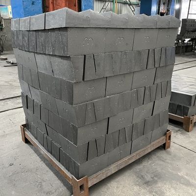 tijolos refractários de magnesia Mgo-C Magnesita tijolos de carbono para equipamentos térmicos preto