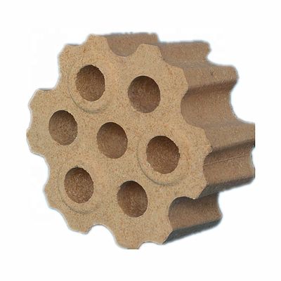 48% 80% Al2O3 7 Holes Fireclay Refractory Checker Bricks com 1.0% de MgO