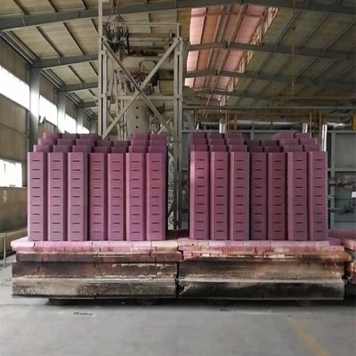 80% de teor de Al2O3 Cromo Corindão Forno Fogo tijolo para fornos industriais pesados