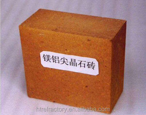 2.85 Densidade a granel Refractário de Magnésio Aluminato Spinel Bricks para fornos de cal