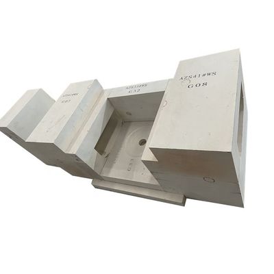 0% Teor de CrO Henan Hongtai Electrocast AZS para fornos de vidro Forno de silicato de sódio