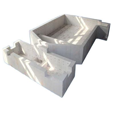 50% de teor de Al2O3 fundido AZS Zirconia Corundum tijolo para forno de vidro da Trusted