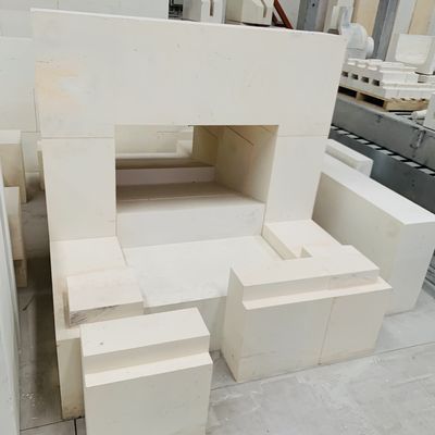 tijolo refratário de zircão corindão durável com excelente resistência à corrosão do vidro