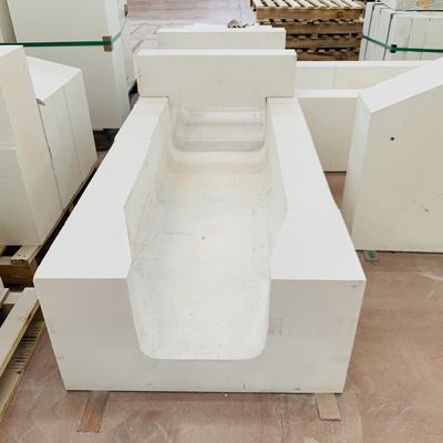 Blocos fundidos AZS refratários para fornos de fusão de vidro fabricados pela Henan
