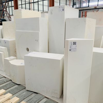 Teor de ZrO2 de 33% 36% 41% AZS tijolos refratários para fornos de vidro fabricados em Henan