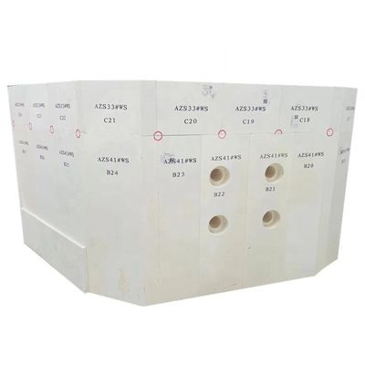 Triturador de azulejos AZS fundido oxidado para forno de vidro personalizado por Henan Refractory Brick