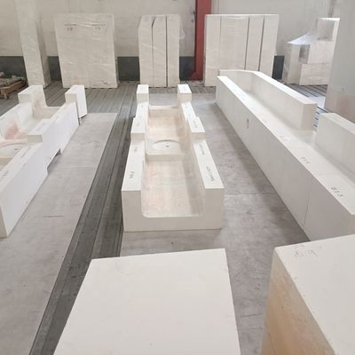 Blocos fundidos AZS para aplicações na indústria de produção de vidro